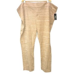 NEW Misook Collection Knit Pants Womens 22 Beige Rayon Acrylic Poly NWT